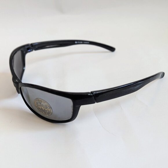 NWT Vintage 90's Sun Wrap PC Rectangle Sport Sunglasses (S. Black) - Picture 3 of 5